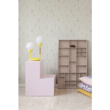 Beige janistapetti Bunny Field Rebel Wallsilta R18081 image