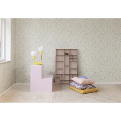 Lastenhuoneen beige elaintapetti Bunny Field Rebel Wallsilta R18081 image