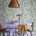 Keittion vaalea lehtitapetti Strawberry Lane Rebel Wallsilta R18073