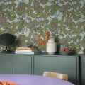 Keittion vihrea puutapetti Treehouse Rebel Wallsilta R18013