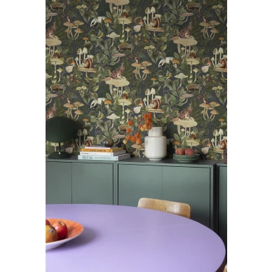 Keittion tumma elaintapetti Wildlife Creek Rebel Wallsilta R18002 image