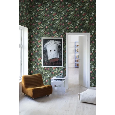 Rebel Wallsin tumma lehtitapetti Peach Valley R17993 kuva