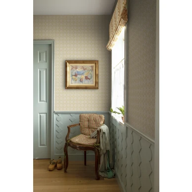 Keltainen geometrinen tapetti Lyckan Sandbergilta S10152 kuva