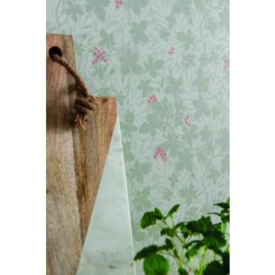 Duron vihrea lehtitapetti Vinbarsblad 367 03 kuva