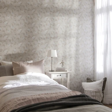 Beige makuuhuoneen tapetti Durolta Malin 361 02 kuva
