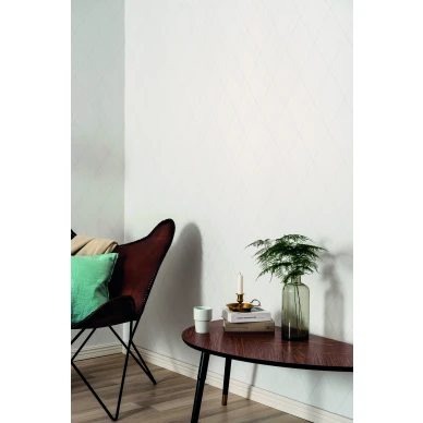 Valkoinen ruututapetti Harry Durolta 368 01 image