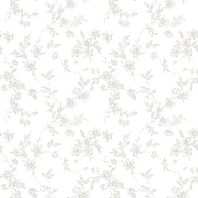 Bella beige kukkatapetti Durolta 366 02 image