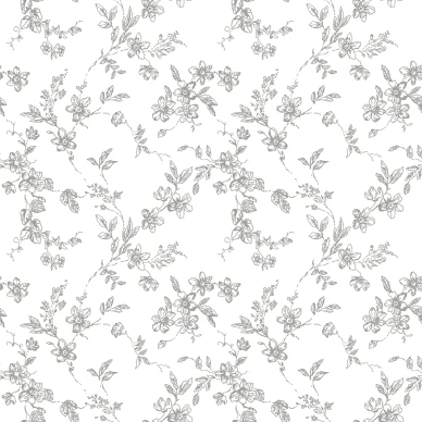 Bella harmaa kukkatapetti Durolta 366 03 image