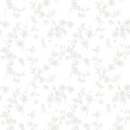 Bella valkoinen hopeanvarinen kukkatapetti Durolta 366 01
