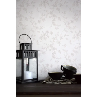 Duron beige kukkatapetti Bella 366 02 image