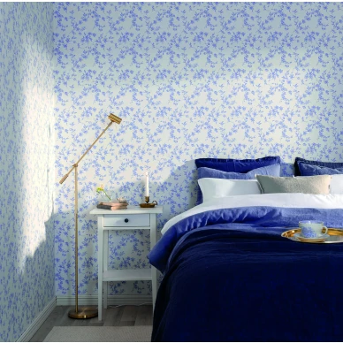 Sininen makuuhuoneen tapetti Bella Durolta 366 04 image