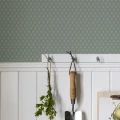 Vihrea ruututapetti Durolta Lillstjarna 680 03