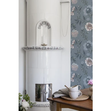 Sininen kukkatapetti Durolta Vildros 683 03 image