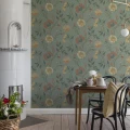 Vihrea kukkatapetti Vildros Durolta 683 02