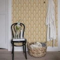 Keltainen medaljonkitapetti Durolta Hudiksvalls Teater 677 02