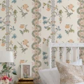 Makuuhuoneen tapetti perinteisella tyylilla Durolta Nyckelviken Ett 085 03