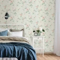 Romanttinen kukkatapetti makuuhuoneeseen Durolta Kristina 387 03