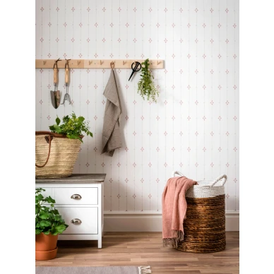 Raidallinen keittiotapetti Durolta Britta 396 01 kuva