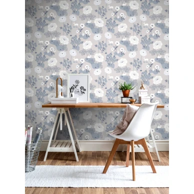 Duron tapetti suurella kukkakuviolla Blomsterang 398 04 image