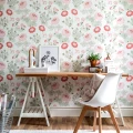 Tyohuoneen varikas kukkatapetti Durolta Blomsterang 398 03
