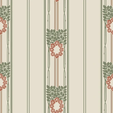 Ramsjo beige raidallinen tapetti Durolta 697 02 kuva