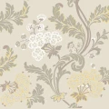 Lydias Gard beige lehtitapetti Durolta 696 01