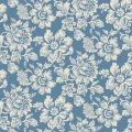 Hogstatorpet sininen kukkatapetti Durolta 695 04