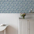 Sininen kulta kukkatapetti Durolta Hogstatorpet 695 04