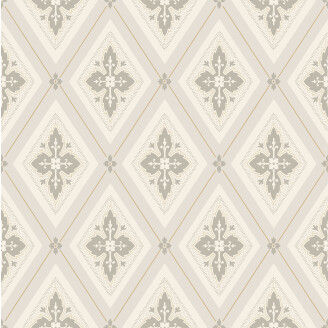 Astrid beige ruudullinen tapetti Durolta 692 01 kuva