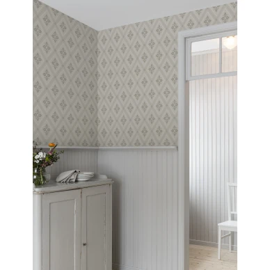 Beige ruututapetti Astrid Durolta 692 01 image