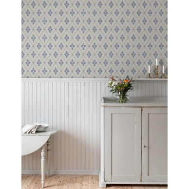 Sininen salmiakkitapetti Astrid Durolta 692 02 image