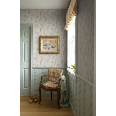 Iris romanttinen kukkatapetti keltaisilla kukilla kuva