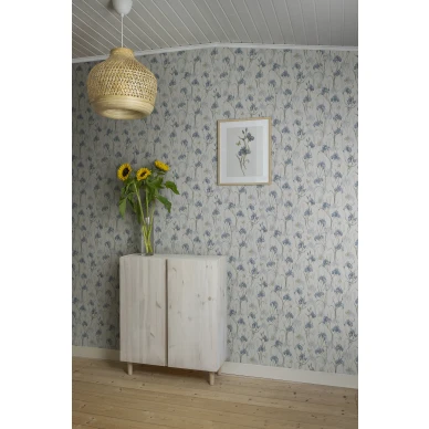 Sinivalkoinen Iris on romanttinen kukkatapett kuva