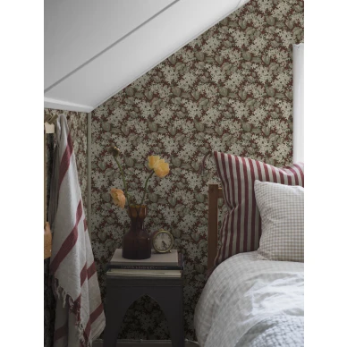 Borastapeterin kukkatapetti Aratorp punaisella alkuperaisella varilla 4161 image