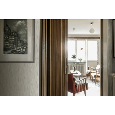 Retrotapetti Borastapetilta beigella graafisella kuviolla 4177 kuva