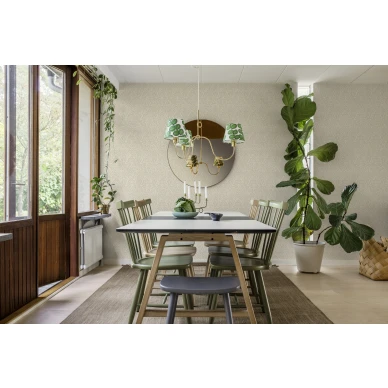 Ruokailuhuoneen kukkatapetti 1970 luvulta Kryddhyllan 4185 Borastapeterilta kuva