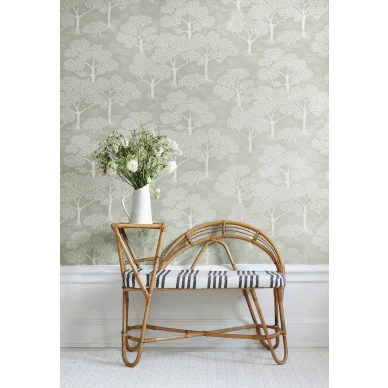 Vihrea tapetti olohuoneeseen Littlephantin Woodland Notes 1568 image