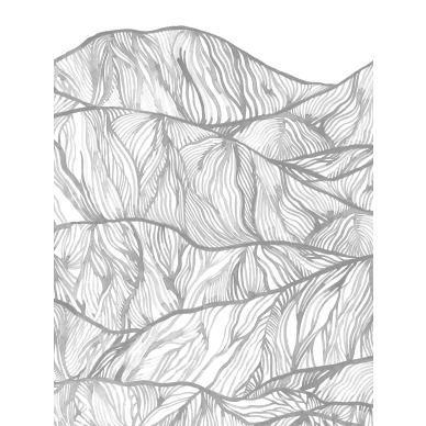 Harmaa valkoinen graafinen tapetti Mountain 9464w Borastapeterilta kuva