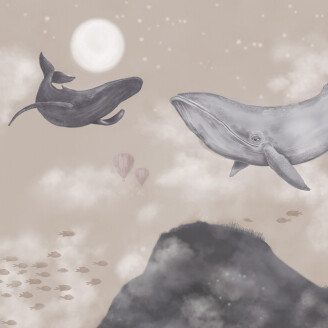 Whales In The Sky valastapetti Borastapeterilta 9456w image