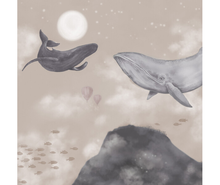 Whales In The Sky valastapetti Borastapeterilta 9456w kuva