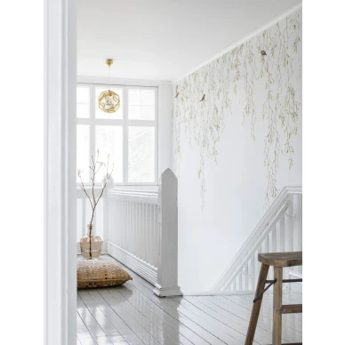 Ilmava lintutapetti portaisiin Spring Birds Borastapeterilta 9447w image