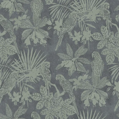 Parrot vihrea harmaa papukaijatapetti Borastapeterilta 9445w image