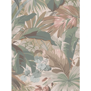 Palm Leaf beige roosa lehtitapetti Borastapeterilta 9442w kuva