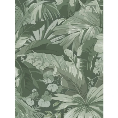 Rohkea tapetti suurella lehtikuviolla Palm Leaf Borastapeterilta 9440w kuva