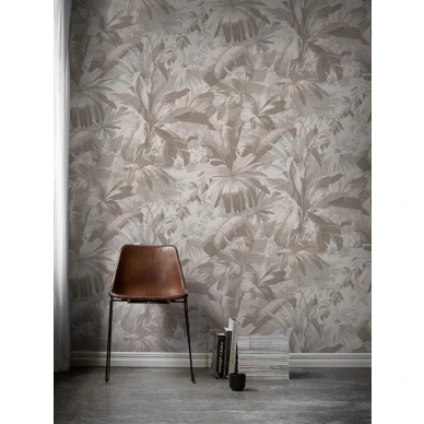 Tyohuoneen palmutapetti Palm Leaf 9441w Borastapeterilta kuva