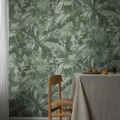 Vihrea tapetti keittioon Palm Leaf 9440w Borastapeterilta