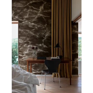 Dramaattinen marmoritapetti olohuoneeseen Magic Marble 9433w Borastapeterilta image