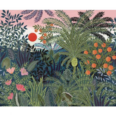 Jungle Wall varikas lehtitapetti Borastapeterilta 9425w koko kuvio image