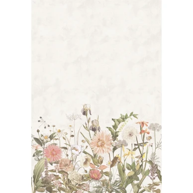 Dahlia vaalea kukkatapetti Borastapeterilta 9418w koko korkeus image