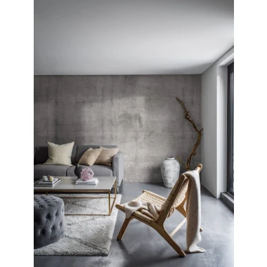 Harmaa valokuvatapetti betonikuviolla Concrete Wall 9416w Borastapeterilta kuva